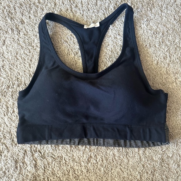 Liquido Active Black Sports Bra w/ pads - Picture 1 of 4